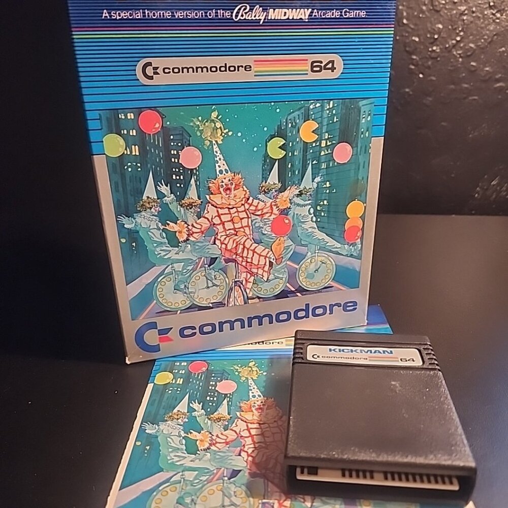 KICKMAN COMMODORE64 C64 1981 Bally Midway Arcade 81 Complete In Box Tested